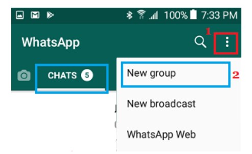 How to Make a Whatsapp Group Step 1 Image